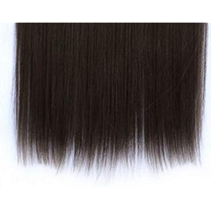 DILLARDS Fashion Women's Long Straight Brown Hair Extension - Image 5